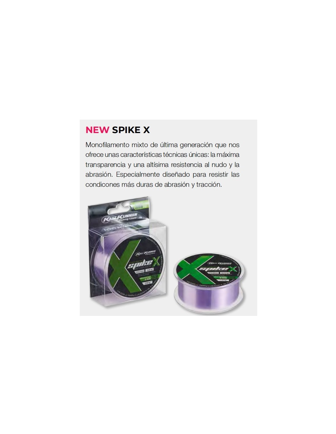 Kali kunnan Spike X 300 m Monofilament Purple