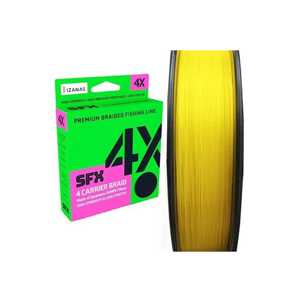 Sufix SFX 4X Carrier Braid (135m Hot Yellow)