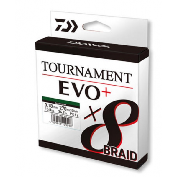 Daiwa Tournament 8 Braid EVO+ Dark Green 270m