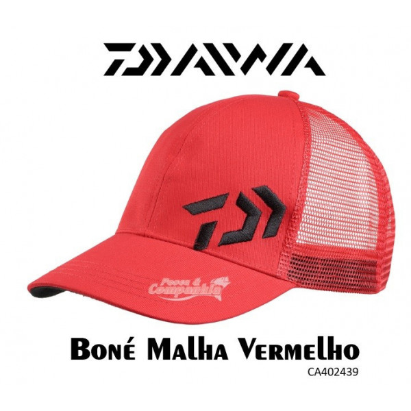 Daiwa Boné Malha Vermelho
