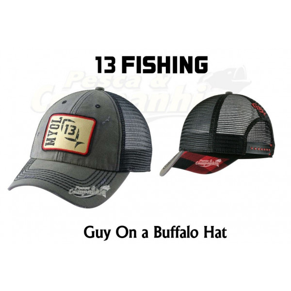 13 Fishing Guy On a Buffalo Hat