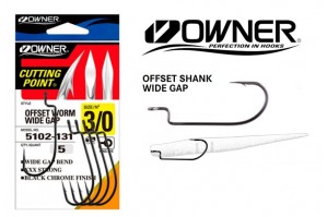 Owner 5102 Offset Worm Wide...