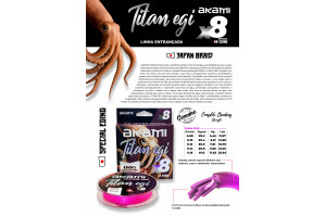 Akami Titan Egi X8 Pink 150m 2