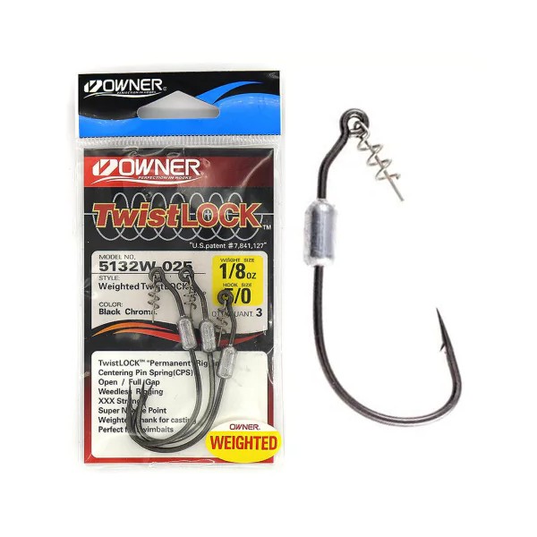 Owner TwistLOCK Weighted Hook 5132W