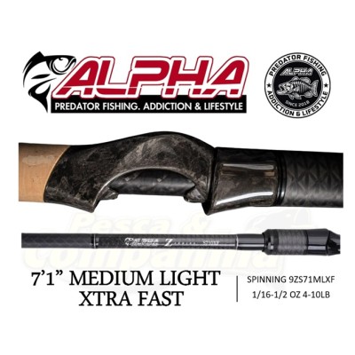 Alpha Z Series Spinning 7'1" Medium Light Xtra Fast