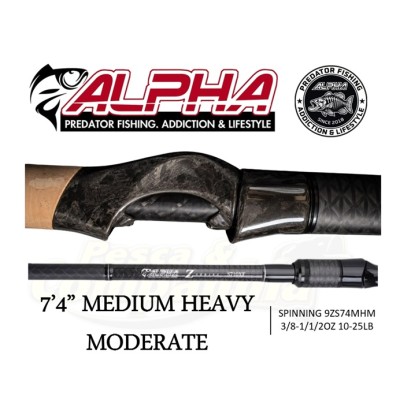 Alpha Z Series Spinning 7'4" Medium Heavy Moderate