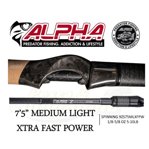 Alpha Z Series Spinning 7'5" Medium Light Xtra Fast POWER