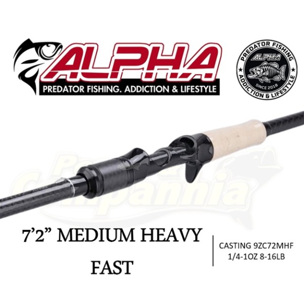 Alpha Z Series Casting 7'2" Medium Heavy Fast