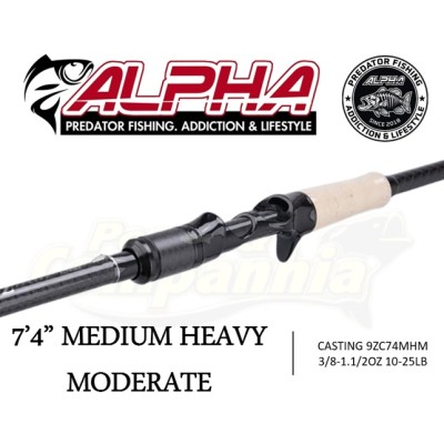 Alpha Z Series Casting 7'4" Medium Heavy Moderate