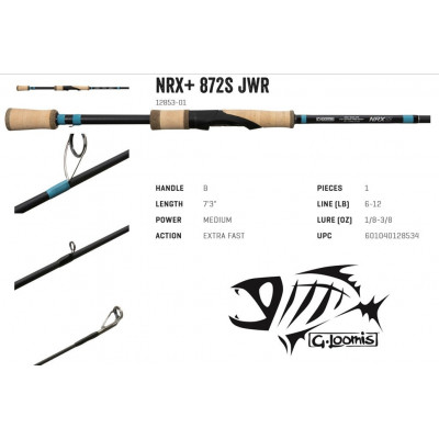 GLoomis NRX+ Jig & Worm 872S JWR