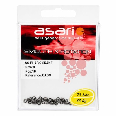 Asari Smooth X-Rotation SS Black Crane | Pesca e Companhia