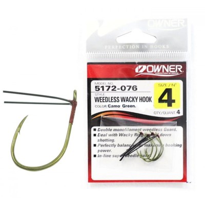 Owner 5172-076 Weedless Wacky Hook | Pesca e Companhia