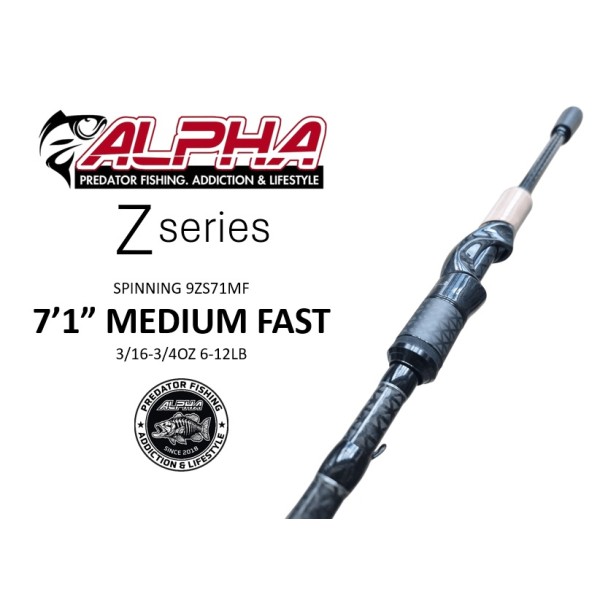 Alpha Z Series Spinning 7'1" Medium Fast