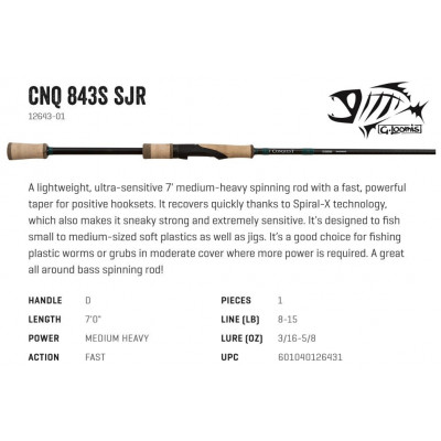 GLoomis Conquest  Spin Jig 843S SJR