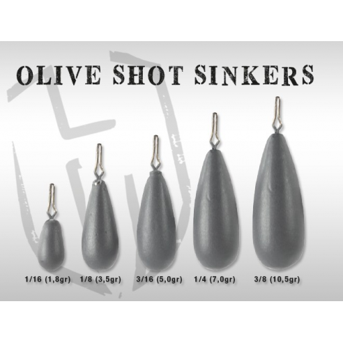Herakles Olive Shot Sinkers
